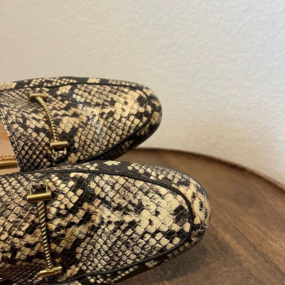 Sam Edelman Black White Loraine Python-Embossed L… - image 5